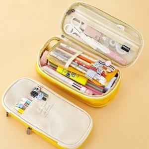 투지퍼 대형 필통 파우치 7color