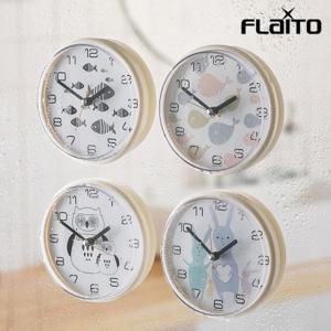 디자인 욕실 흡착 방수시계 생활방수 11.8cm