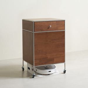 스텐모어 리브로 15파이 원목 로봇청소기 수납장 수납형 이동식