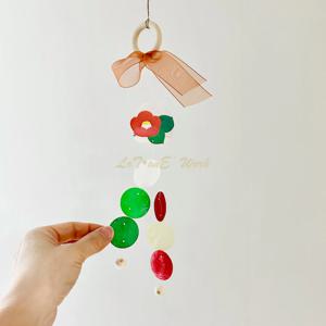 로또네잡화점 동백 DIY 아트 자개모빌 만들기키트