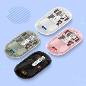오피스프로 아이스푸딩 OP40 투명 블루투스 무선 마우스
