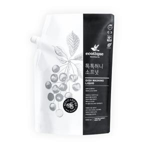 녹색인증 친환경 톡톡허니 소프넛 과일 야채용 주방세제 리필 1000ml
