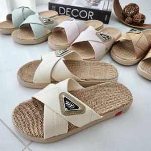 프라밴드 라탄 왕골 여름 사계절 실내화 거실화(4colors,2sizes)