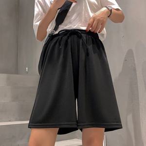 5부 여성반바지 여름바지 빅사이즈 M~XL 쿨링 밴딩 와이드핏 아이스 팬츠