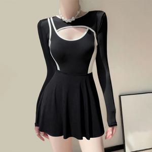 돌핀 원피스 수영복 체형커버 모노키니 투피스