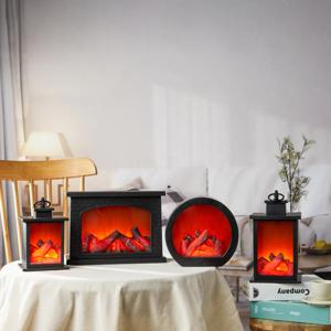 LED 불멍무드등 벽난로무드등 모닥불 불타는 장작 램프 감성 조명