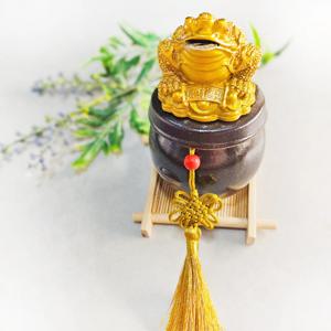 액막이 삼족두꺼비 현관소금단지 재물운 금전운 미니 현관 소금 항아리 단지 풍수지리 풍수