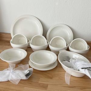 뉴욕 킹스인 빈티지 접시 4인 그릇 식기세트 14P (4color)