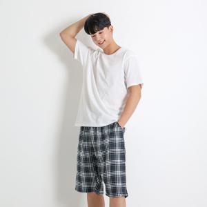 산들인견 남자 잠옷 바지 5부 파자마 반바지 3size, 2color
