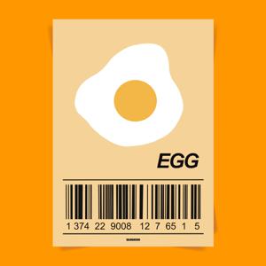 P42 EGG 계란 달걀 벽꾸미기 집들이 선물 아이방 재물운 금전운 풍수 유니크 그림
