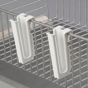 주방 식기건조대 컵 걸이 거치대 클립 홀더 2P