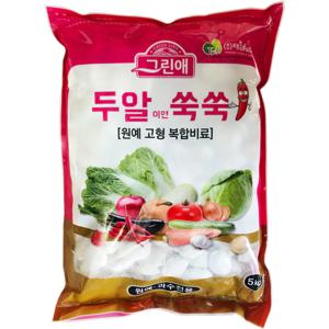 두알쑥쑥 태흥 고형 복합 비료 5kg .완효성 원예 과수용 식물 종합 영양제 채소