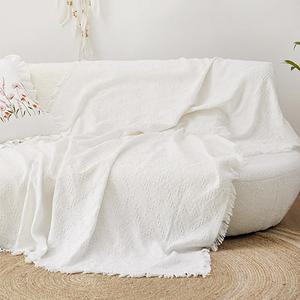 코튼 자수 블랭킷 잠이불 여름 사계절 이불 인테리어