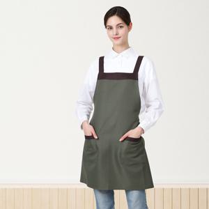 볼드 라인 앞치마_H형 / 식당 카페 쉐프 베이커리 바리스타앞치마 4color