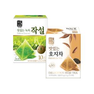 맛있는 호지차 6티백+녹차작설 10티백