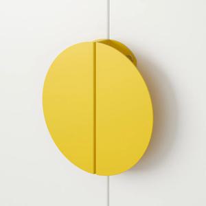 베그리파 가구손잡이 130mm 옐로/반원 2p