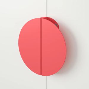 베그리파 가구손잡이 130mm 라이트레드/반원 2p