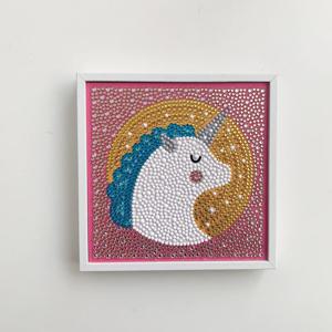 보석 십자수 DIY 미니 액자 만들기_유니콘