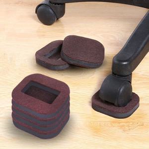 [5% 특별 할인!] 회전 의자 다리 바퀴 고정 소음방지 스토퍼 보호 패드 5P