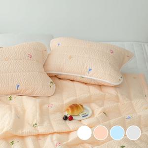 1+1 국내산 쿨쿨비치 여름 냉감 시어서커 밴딩 베개커버 /30x50 40x60 50x70