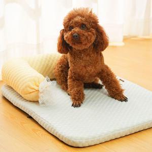 반려동물 캔디 베개 일체형 쿨매트