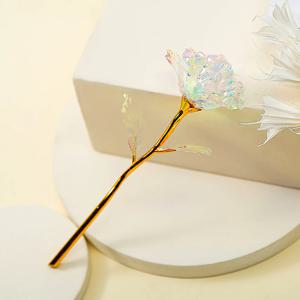 오로라 장미 조화 한송이 이벤트 홀로그램 꽃
