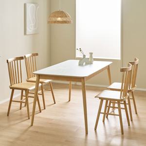 밀레뉴 HPM 4인용식탁 화이트 사각 카페 식탁 테이블 2type