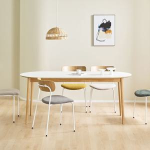 밀레뉴 1800 HPM 6인용 타원형 식탁 테이블 2type