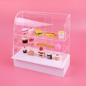 미니어처 쇼케이스 투명 3단 진열대 아크릴 매대 진열장 장식장 3종-C