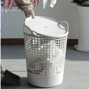 laundry 대용량 빨래바구니 햄퍼 빨래통 런드리 뚜껑형 40L