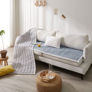 포슬리 여름 쇼파패드 쿨 시어서커 소파 매트 깔개 커버 (2Size / 2Color)