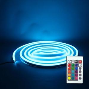 LED 네온플렉스 RGB 리모컨 24V 5M 플렉시블 간접등 경관조명 줄네온