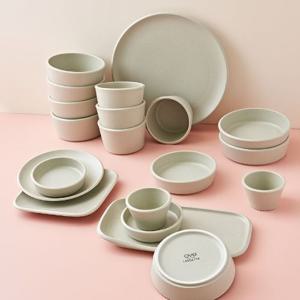 오브 도자기 4인 식기 홈세트 그릇세트 20p