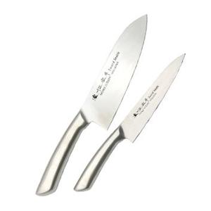 올스텐 일체형 H핸들 주방칼 2P세트(식도+과도) 칼 주방용품 조리도구 요리칼 식칼