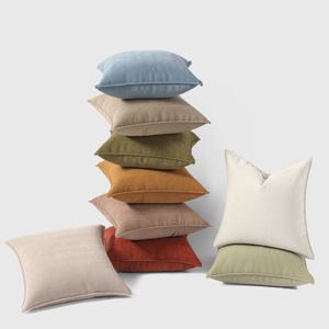 40cm 45cm 소파 쿠션 커버 허리 방석 등받이 패드 매트 패브릭 면 쇼파 등쿠션 솜