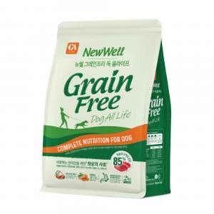 뉴웰 그레인프리 독 올라이프 2kg 강아지 사료