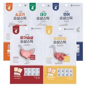 그대로 순살스틱 32g(8gx4개) 강아지 고양이 짜먹는 츄르형 간식