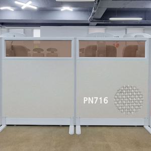 45T PVC 사무실 상부 브론즈 유리 가림막 파티션 칸막이 (부속별도)
