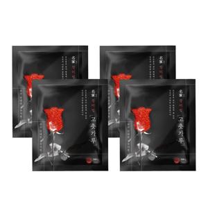 국내산100%방금 빻은 장미빛 고추가루(보통맛 반찬,김치절임용) 500x4팩총 2kg