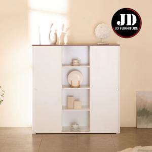 스르륵 키높은 1200 와이드 오픈형 수납장 슬림폭 (4단 1200오픈 E0등급 슬라이딩)