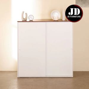 스르륵 키높은 1200 와이드 수납장 슬림폭 (4단 1200도어 E0등급 슬라이딩)