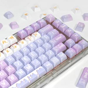 연보라 스윗드림 키캡 퍼플 귀여운 디저트 그림 키캡 XDA 프로파일