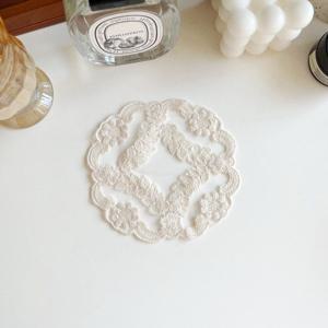 레이스 티코스터 컵받침대 찻잔받침 카페 소품