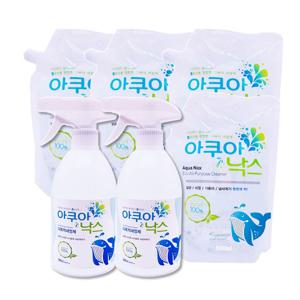 물처럼 쓰기 편한 주방 청소 세정제 500ml 세트(본품2+리필4개) 무향 무거품