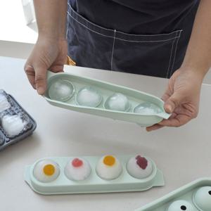 실리콘 왕얼음틀 얼음볼 4구 하이볼 위스키 동그란 원형 얼음 얼음트레이 아이스볼 메이커