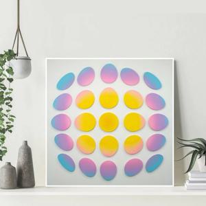 422얀 칼럽-우주의봄/캔버스천메탈프레임액자 아크릴액자 매트메탈액자 최근작 모던추상