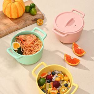 실리콘 전자렌지 손잡이 찜기 (소 600ml) 5color 찜냄비