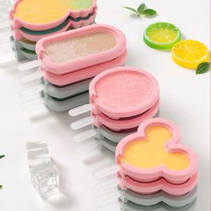 DIY 홈메이드 샤베트 아이스크림 캔디 실리콘 몰드 얼음틀-미키마우스