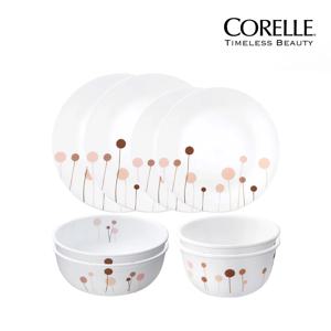 꽃솜 2인세트 8p(공기2,대접2, 소접시2,중접시2)