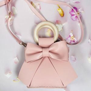 핑크리본 가죽공예 키트 핸드메이드 가방 만들기diy kit (실+바늘 포함)